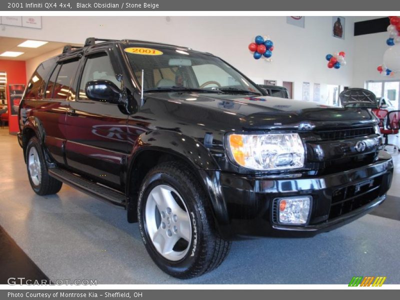 Black Obsidian / Stone Beige 2001 Infiniti QX4 4x4
