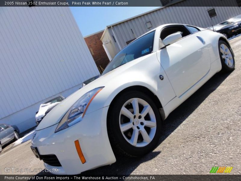 Pikes Peak White Pearl / Carbon 2005 Nissan 350Z Enthusiast Coupe