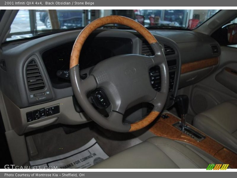Black Obsidian / Stone Beige 2001 Infiniti QX4 4x4