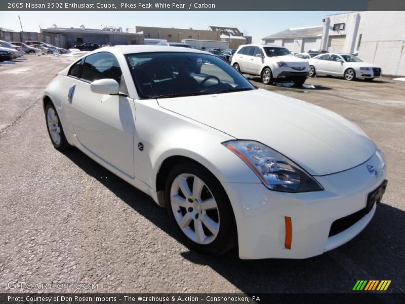 Pikes Peak White Pearl / Carbon 2005 Nissan 350Z Enthusiast Coupe