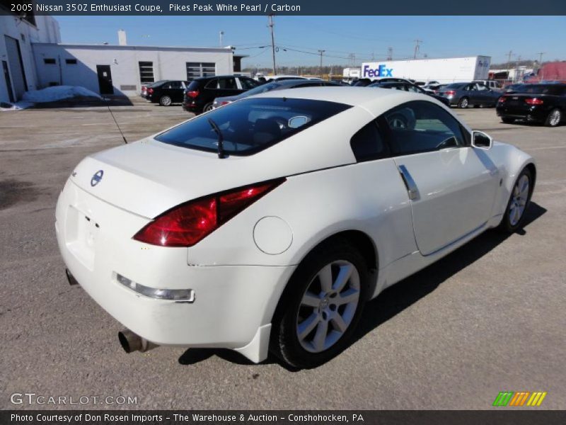 Pikes Peak White Pearl / Carbon 2005 Nissan 350Z Enthusiast Coupe