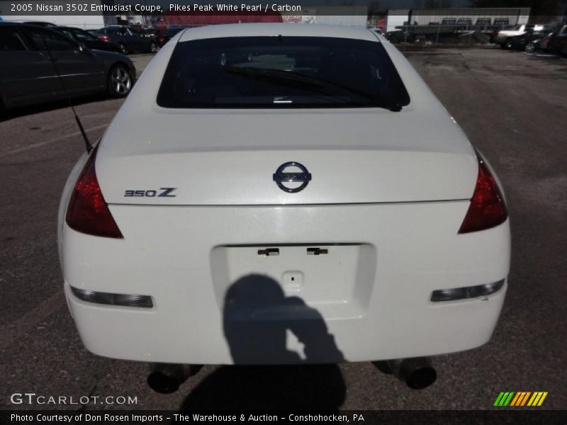 Pikes Peak White Pearl / Carbon 2005 Nissan 350Z Enthusiast Coupe