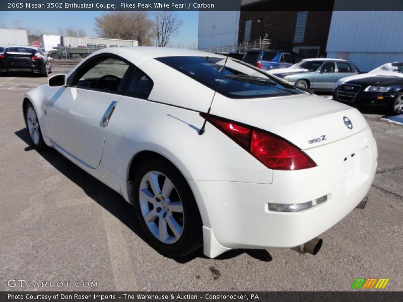 Pikes Peak White Pearl / Carbon 2005 Nissan 350Z Enthusiast Coupe
