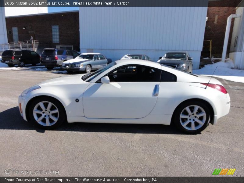Pikes Peak White Pearl / Carbon 2005 Nissan 350Z Enthusiast Coupe