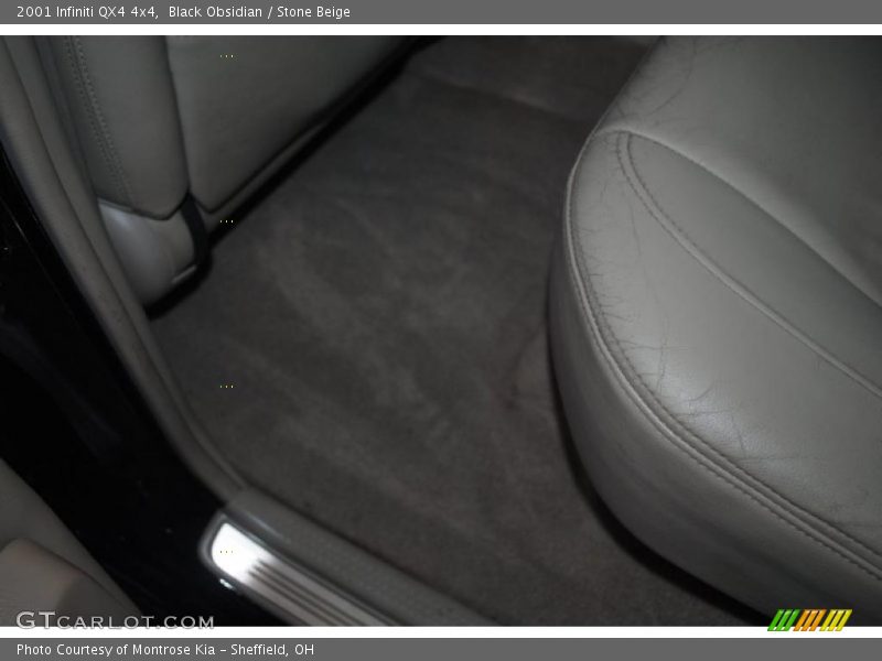 Black Obsidian / Stone Beige 2001 Infiniti QX4 4x4