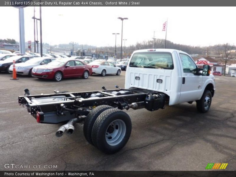 Oxford White / Steel 2011 Ford F350 Super Duty XL Regular Cab 4x4 Chassis