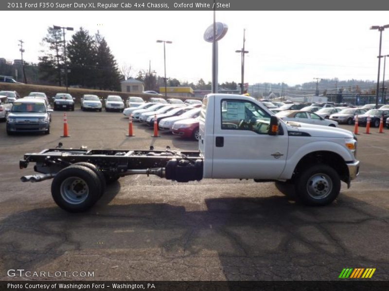 Oxford White / Steel 2011 Ford F350 Super Duty XL Regular Cab 4x4 Chassis