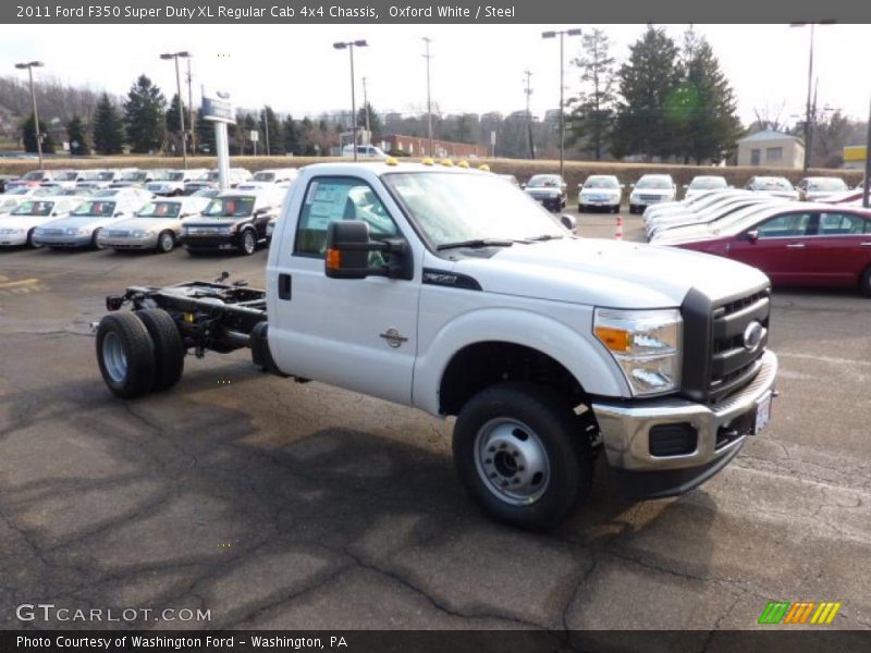 Oxford White / Steel 2011 Ford F350 Super Duty XL Regular Cab 4x4 Chassis