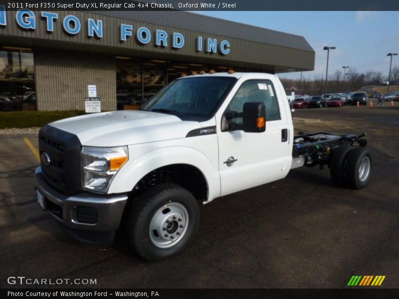 Oxford White / Steel 2011 Ford F350 Super Duty XL Regular Cab 4x4 Chassis