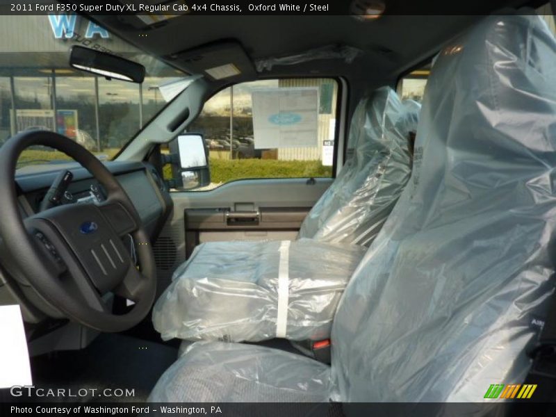 Oxford White / Steel 2011 Ford F350 Super Duty XL Regular Cab 4x4 Chassis