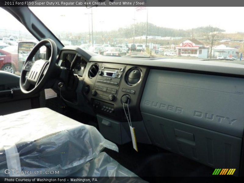 Oxford White / Steel 2011 Ford F350 Super Duty XL Regular Cab 4x4 Chassis