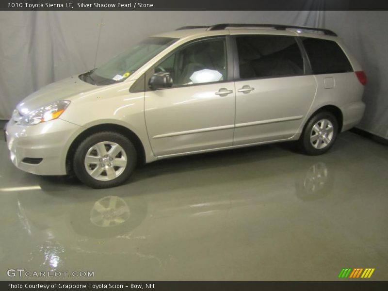 Silver Shadow Pearl / Stone 2010 Toyota Sienna LE