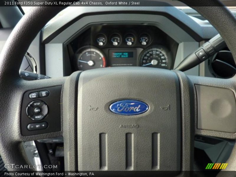 Oxford White / Steel 2011 Ford F350 Super Duty XL Regular Cab 4x4 Chassis