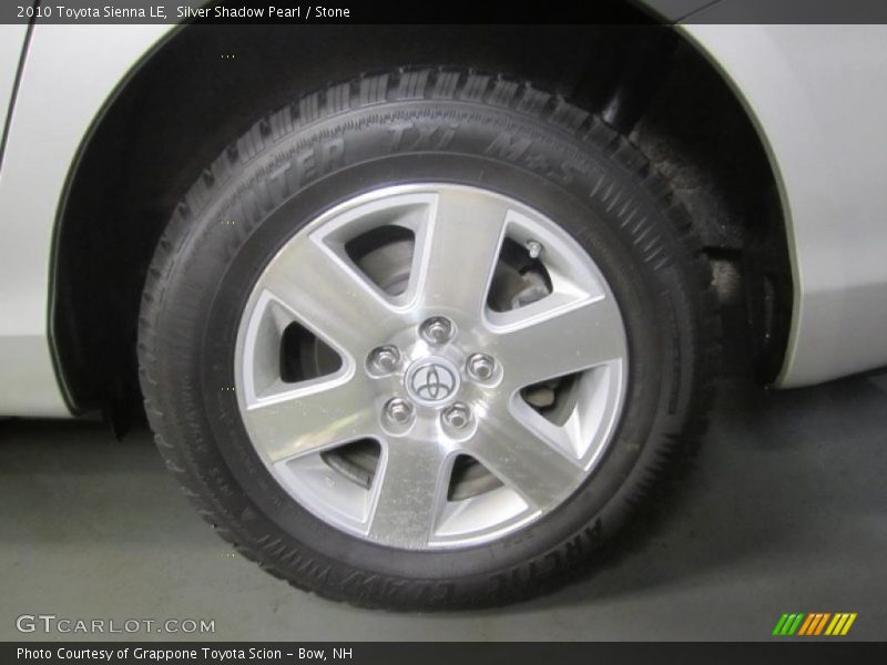Silver Shadow Pearl / Stone 2010 Toyota Sienna LE