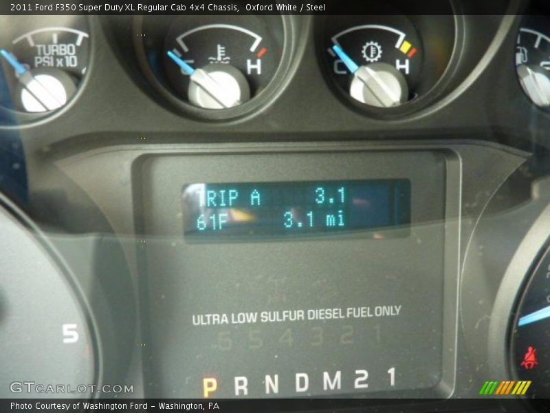 Oxford White / Steel 2011 Ford F350 Super Duty XL Regular Cab 4x4 Chassis
