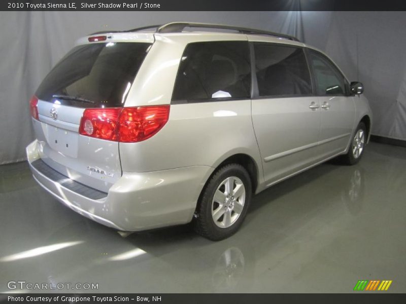 Silver Shadow Pearl / Stone 2010 Toyota Sienna LE