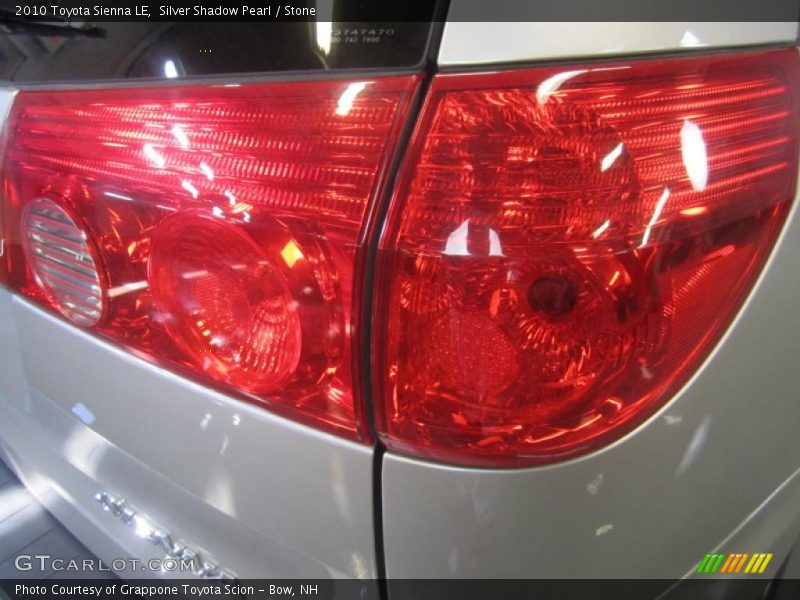 Silver Shadow Pearl / Stone 2010 Toyota Sienna LE