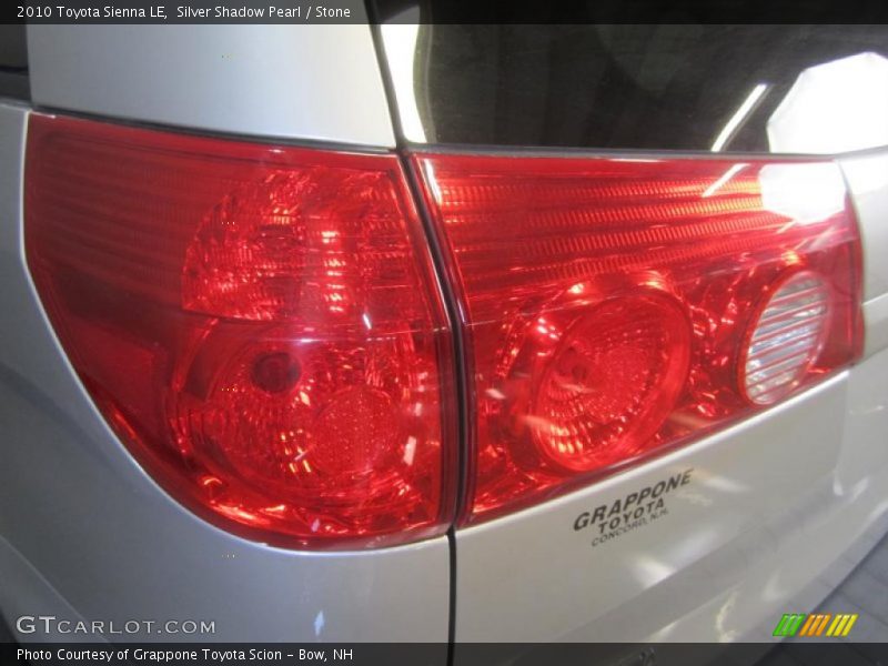 Silver Shadow Pearl / Stone 2010 Toyota Sienna LE