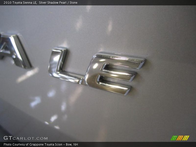 Silver Shadow Pearl / Stone 2010 Toyota Sienna LE