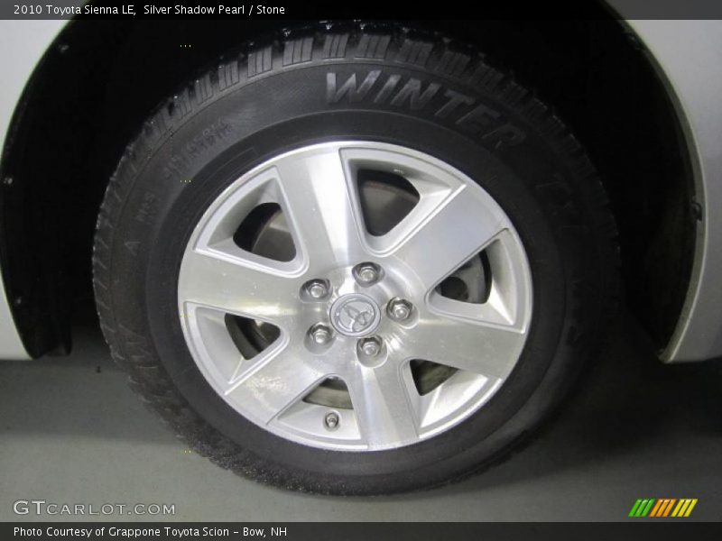 Silver Shadow Pearl / Stone 2010 Toyota Sienna LE