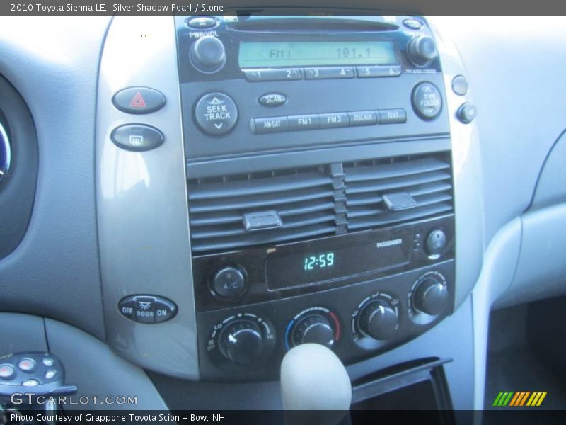 Silver Shadow Pearl / Stone 2010 Toyota Sienna LE