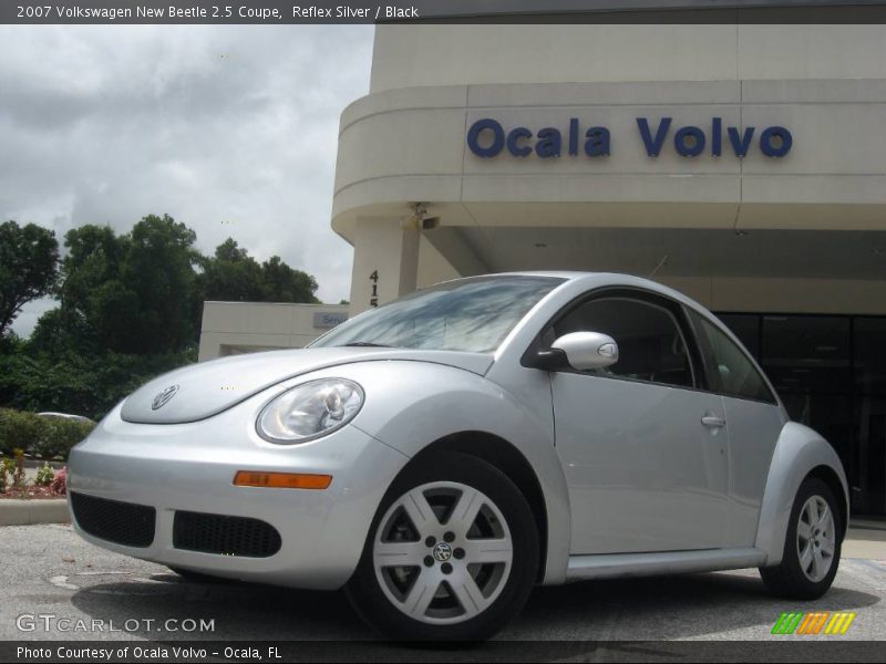 Reflex Silver / Black 2007 Volkswagen New Beetle 2.5 Coupe