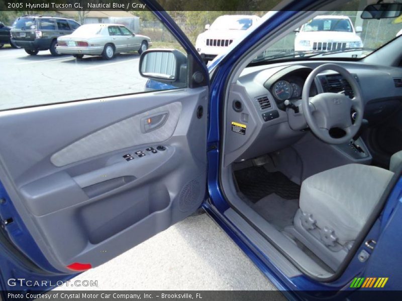 Nautical Blue / Gray 2005 Hyundai Tucson GL