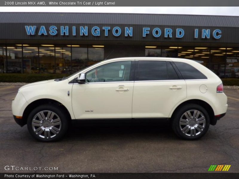 White Chocolate Tri Coat / Light Camel 2008 Lincoln MKX AWD