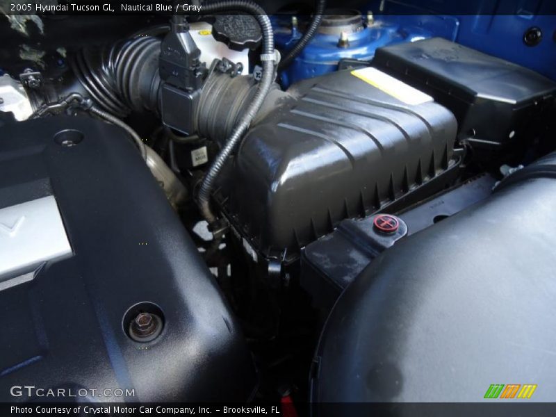 Nautical Blue / Gray 2005 Hyundai Tucson GL