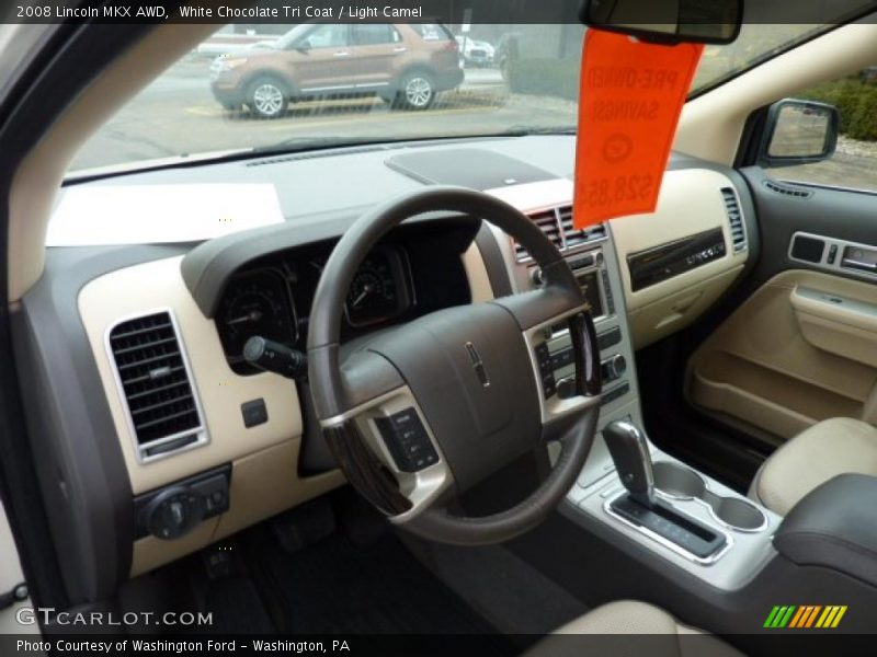 White Chocolate Tri Coat / Light Camel 2008 Lincoln MKX AWD