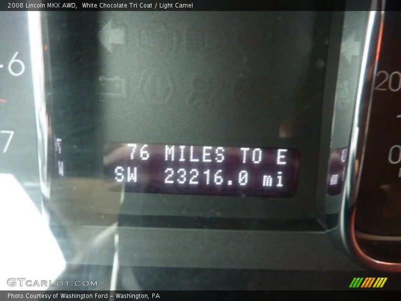 White Chocolate Tri Coat / Light Camel 2008 Lincoln MKX AWD