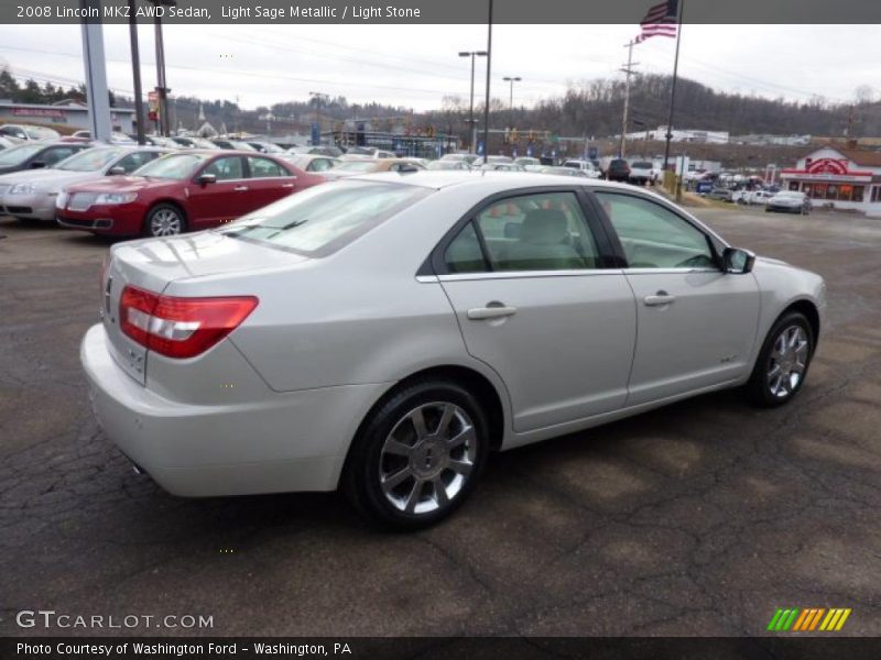 Light Sage Metallic / Light Stone 2008 Lincoln MKZ AWD Sedan