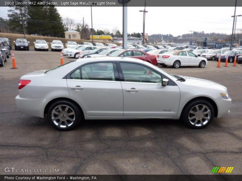 Light Sage Metallic / Light Stone 2008 Lincoln MKZ AWD Sedan