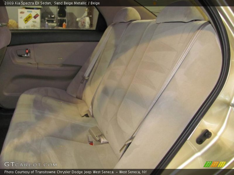 Sand Beige Metallic / Beige 2009 Kia Spectra EX Sedan