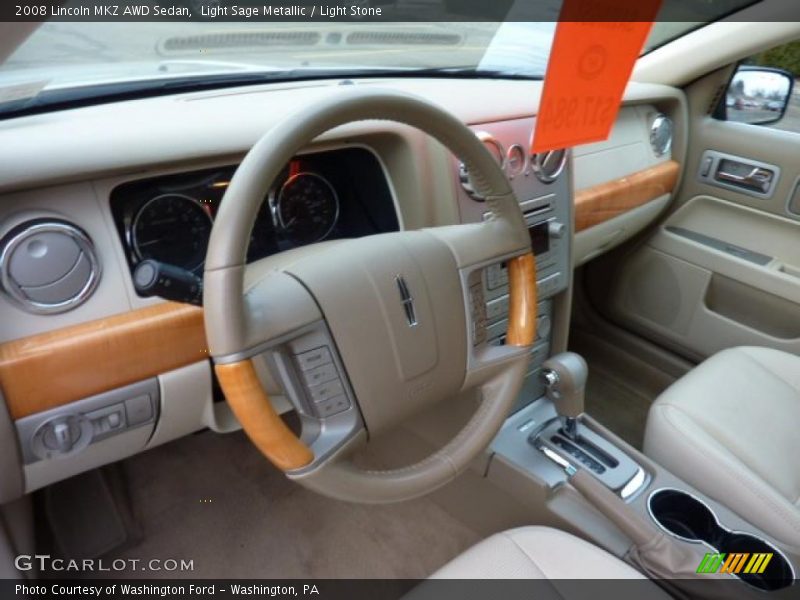 Light Sage Metallic / Light Stone 2008 Lincoln MKZ AWD Sedan