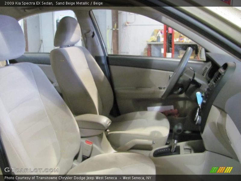Sand Beige Metallic / Beige 2009 Kia Spectra EX Sedan