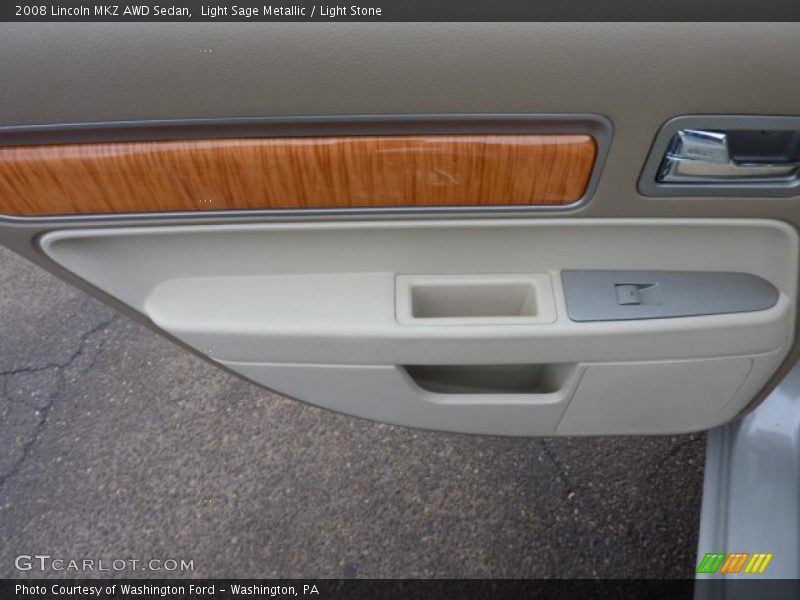 Light Sage Metallic / Light Stone 2008 Lincoln MKZ AWD Sedan