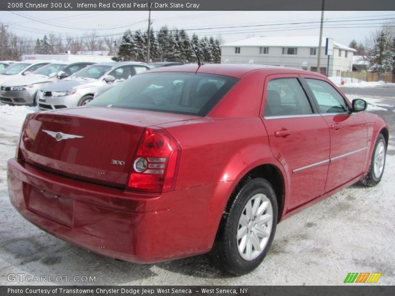 Inferno Red Crystal Pearl / Dark Slate Gray 2008 Chrysler 300 LX