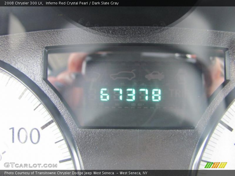 Inferno Red Crystal Pearl / Dark Slate Gray 2008 Chrysler 300 LX
