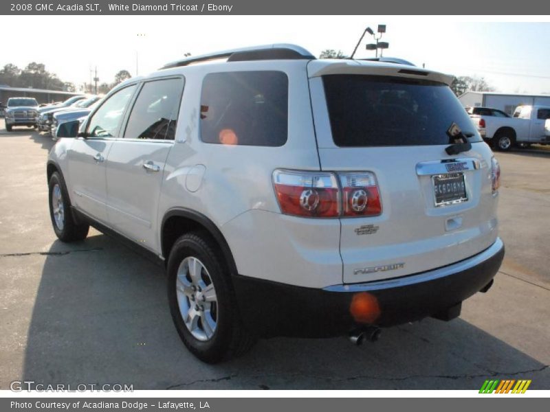 White Diamond Tricoat / Ebony 2008 GMC Acadia SLT
