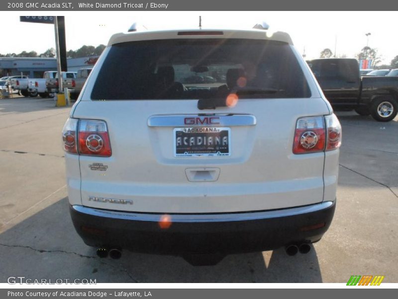 White Diamond Tricoat / Ebony 2008 GMC Acadia SLT