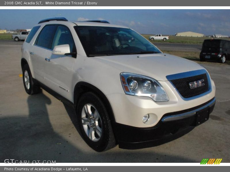 White Diamond Tricoat / Ebony 2008 GMC Acadia SLT