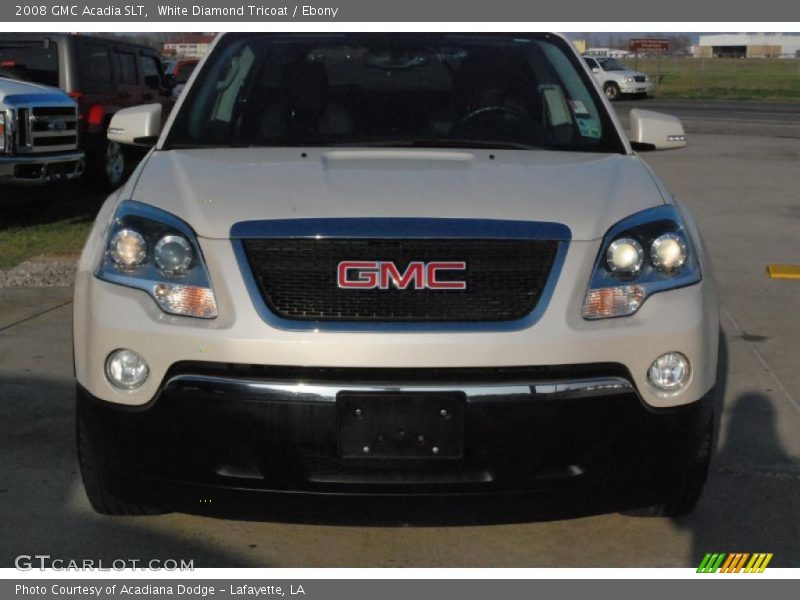 White Diamond Tricoat / Ebony 2008 GMC Acadia SLT