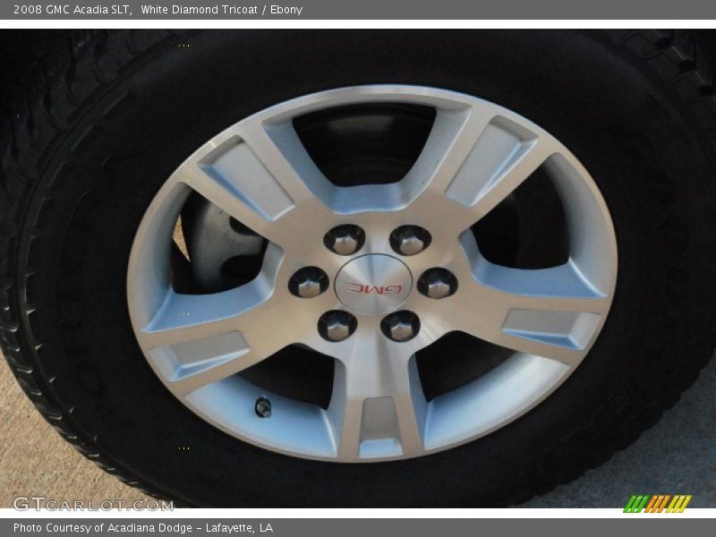 White Diamond Tricoat / Ebony 2008 GMC Acadia SLT