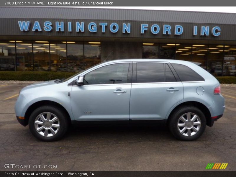 Light Ice Blue Metallic / Charcoal Black 2008 Lincoln MKX AWD