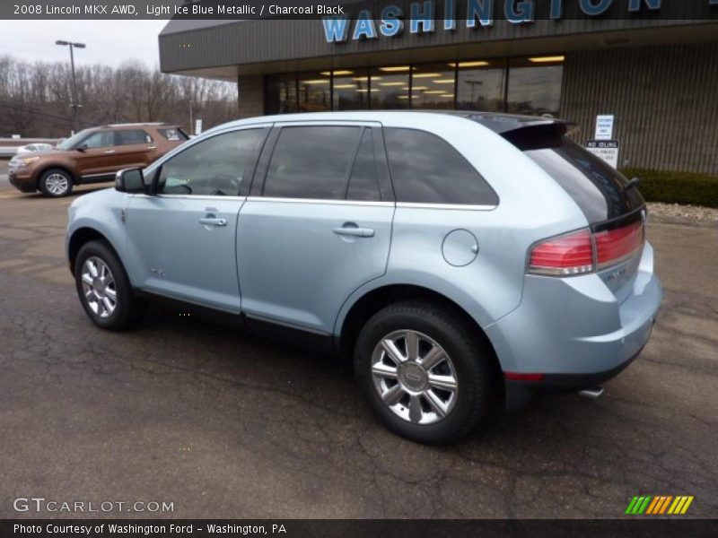 Light Ice Blue Metallic / Charcoal Black 2008 Lincoln MKX AWD