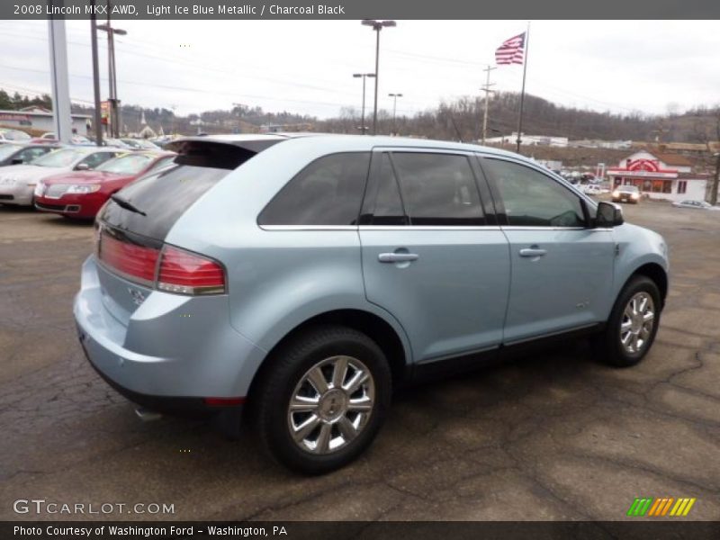 Light Ice Blue Metallic / Charcoal Black 2008 Lincoln MKX AWD
