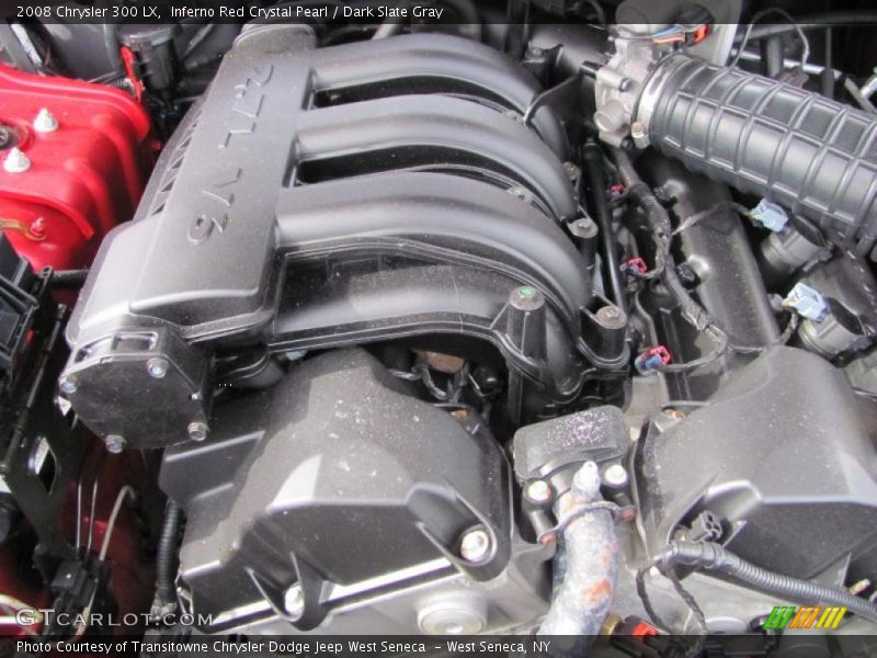 Inferno Red Crystal Pearl / Dark Slate Gray 2008 Chrysler 300 LX