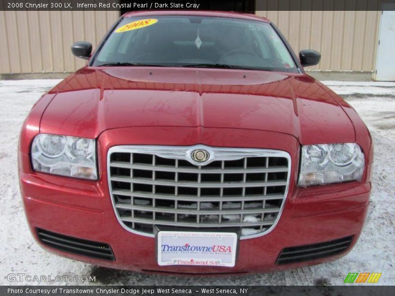 Inferno Red Crystal Pearl / Dark Slate Gray 2008 Chrysler 300 LX