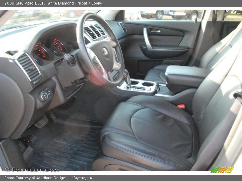 White Diamond Tricoat / Ebony 2008 GMC Acadia SLT